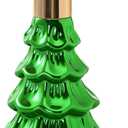 NOVAYEAH Christmas Soap Dispenser, Ceramic Green Holiday Christmas Tree Hand Dish Soap Dispenser, Refillable Leak Proof Decorative Pump Bottle for Bathroom Kitchen Countertop