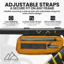 ALMSTHRE Bike Frame Bag | Weather-Resistant, Waterproof Zippers & Dual-Sided Access for Road, MTB, and Ebike Frames, Small/Medium