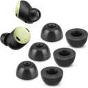 Memory Foam Tips for Google Pixel Buds Pro, Anti-Slip Replacement Ear Tips for Google True Wireless EarphonesFit in The Charging Case, Perfect Noise Cancellation, 3 Pairs (Large, Black)