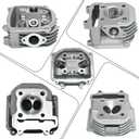Tupo GY6150-57.4 Cylinder Kit Compatible with 125cc 150cc Jonway Jmstar Roketa Sunl Tank Peace Taotao ATV Moped Go Kart That Equipped With GY6 4-Stroke 157QMJ 152QMI Engine (Non EGR Type), Top End Kit