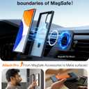 TORRAS Upgraded Magnetic Ring Stand for Samsung Galaxy S24 Ultra Case, [Fit for Magsafe], Military Grade Drop Tested Shockproof Translucent Slim Protective Phone Case for Samsung S24 Ultra Case, Black