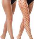 VEBZIN  Style Mesh Fishnet Stockings Tights High Waist Fishnets Tights for Women