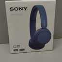Sony WH-CH520 Wireless Headphones Bluetooth On-Ear Headset with Microphone and up to 50 Hours Battery Life with Quick Charging, Blue
