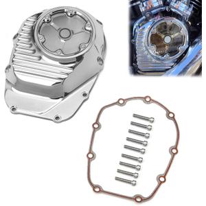 Chromed Engine M8 Clarity Cam Cover for Harley Softail Low Rider Slim FLSL Street Bob Heritage Road King Street Glide ST FLHXST 2018-2022 CNC Aluminum (Chromed)