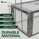 Humane Squirell Trap -2 Pack, Chipmunk and Rat Cages that Work for Home | Catch and Release | Reusable and Durable | No Kill Animal Trap | for Inside Home and Outdoor Use