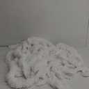 90 Feet White Faux Fur Ribbon Trim Fabric White Feather Boas Garland for Crafts DIY Party Decor,1,2,3 Inch x 30ft