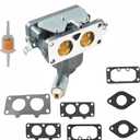 791230 Carburetor compatible with Briggs & Stratton V-Twin 4 Cycle 20HP 21HP 23HP 24HP 25HP 407777 405777 MIA10632 Vertical Engines fits Husqvarna YTH22V46 - Replaces 699709 799230 499804