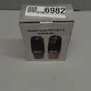 BELRIGO Battery Operated Salt And Pepper Grinder Set with LED Light, Automatic Electric Gravity Salt And Pepper Shakers Set, Each 6 AAA Batteries Needed, Adjustable Roughness, 2 Pack (Black)