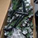 7 Feet Pre-Lit Artificial Christmas Tree with 400 Lights and 1116 Branches 