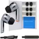 Comply TrueGrip | Premium Memory Foam Replacement Earbud Tips for Samsung Galaxy Buds3 Pro | Enhanced Comfort, Secure Fit, Superior Noise Isolation, Removal & Cleaning Tool | Black (S/M/L) (3 Pairs)