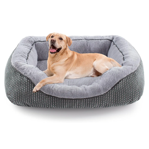INVENHO Large Dog Beds for Large Dogs Washable, Rectangle Dog Beds Large Sized Dog, Orthopedic Dog Bed, Warming Soft Sleeping Puppy Bed Durable Pet Bed with Anti-Slip Bottom L(35"x25"x10")