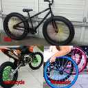 72 PCS Universal Spoke Skins Motorcycle Dirt Bikes Colorful Protective Trim Wrap Cover Wheel Guard for Yamaha Kawasaki Suzuki(Purple)