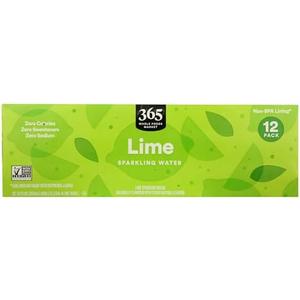 365 by Whole Foods Market, Lime Sparkling Water, 12 Fl Oz×12