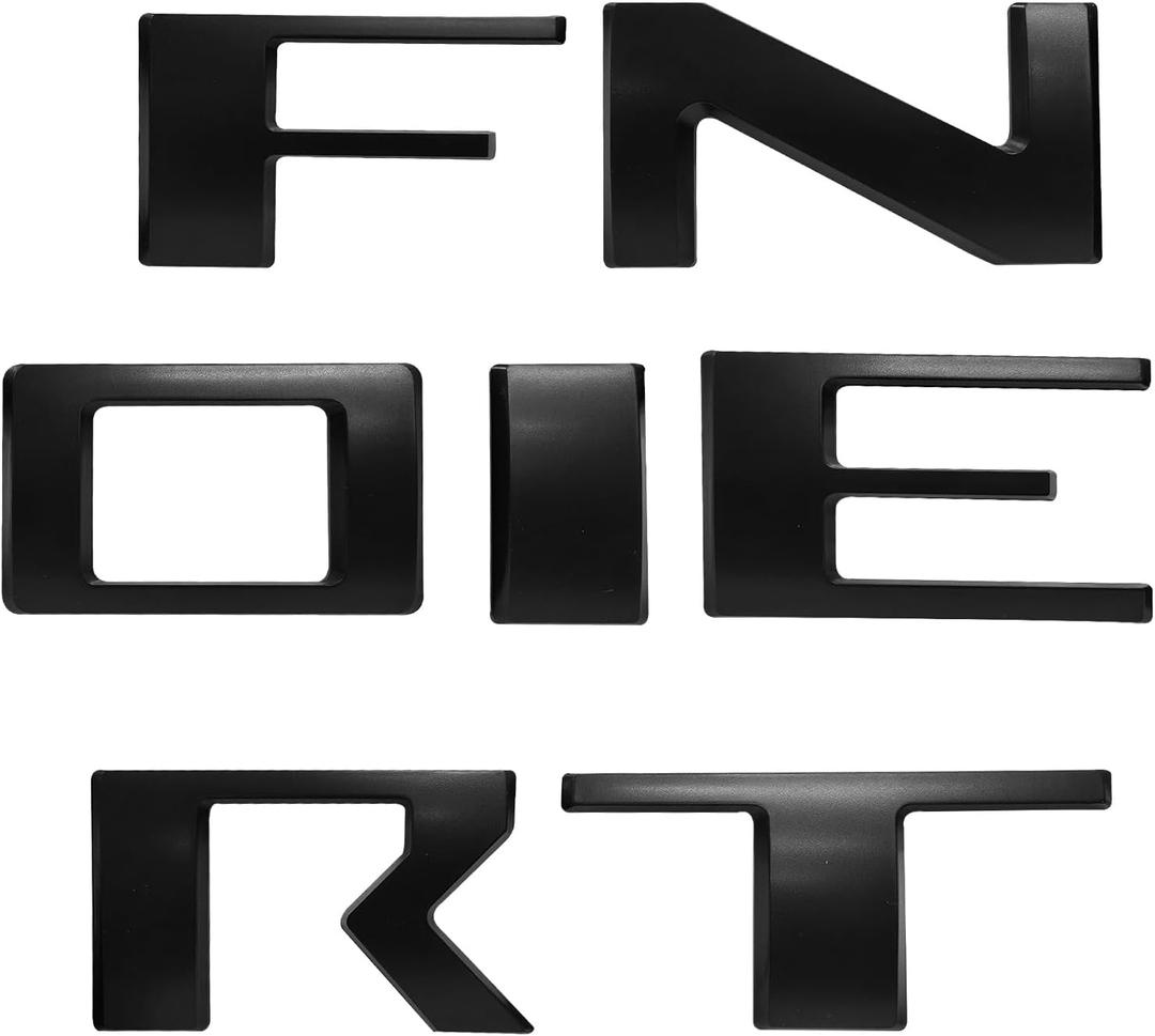 Tailgate Insert Letters Compatible with 2022 2023 2024 Frontier 3D Raised Emblem Decals with Strong Adhesive-Matte Black Tailgate Insert Letters Compatible with 2022 2023 2024 Frontier 3D Raised Emblem Decals with Strong Adhesive-Matte Black