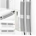 Refrigerator Door Handle Covers, Set of 6, Keep Your Kitchen Appliance Clean from Food Stains, Smudges, Drips, Oil, Washable and Form-Fitting, Protector for Fridge, Ovens, Dishwashers(Grey)