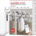 SwitchBot Curtain Smart Electric Motor - Wireless App Automate Timer Control, Add SwitchBot Hub to Make it Compatible with Alexa, Google Home, IFTTT (Rod2.0 Version, White)