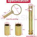 GELASKA 3 Pack TK95029 Quick Hitch Adapter Bushing Kit and S07070200 Cat 1 Top Link Pin and S07090100 Lynch Pin with Ring for Category I 3-Point Hitch Tractors