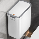 Joybos® Wall Mountable Narrow Trash Can with Lid, White