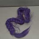 FantaLook Long Purple Braided Cosplay Wig Dress up Accessories with Clips for HalloweenOnly Braid