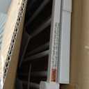 COMOMY 36" Extra Tall Baby Gate for Stairs Doorways, Fits Openings 29.5" to 46" Wide, Auto Close Extra Wide Dog Gate for House, Pressure Mounted Easy Walk Through Pet Gate with Door, White