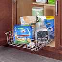 ClosetMaid 14 in. Pull Out Cabinet Organizer, Heavy Duty, Slide Out Pantry Shelves Drawers for Kitchen, Bathroom, Nickel
