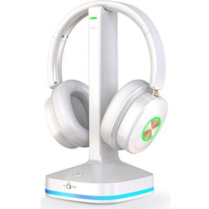Earbay Wireless Headphones for TV Watching, TV Headset Wireless for Seniors with Transmitter Charging Dock, Bluetooth V5.4 Over Ear TV Headphones &No Audio Delay, Gift for Elderly/Parents