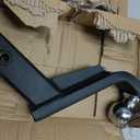 Trailer Hitch Mount with 2-Inch Ball, Fits 2-in Receiver, 6" Drop, 7,500 lbs, Includes 5/8 Screw-in Hitch Pin