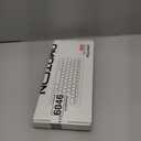 OMOTON Rechargeable Bluetooth Keyboard for iPad, with Adjustable Stand Holder and 2 Key Stickers, Compact Portable Wireless Keyboard for iPad 11th A16, 10th, Pro, Air, Mini (White)