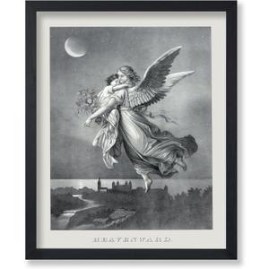 Poster Master Vintage Guardian Angel Poster - Retro Angel & Child Print - Spiritual Art - Gift for Men & Women - Religious Christian Decor for Living Room, Bedroom or Dorm - 8x10 UNFRAMED Wall Art (8L" x 10W", Style13)