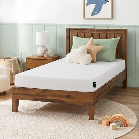 Zinus 6 Inch Twin Cooling Essential Memory Foam Mattress, Medium Feel
Designed for Cooler Sleep, Soothing Pressure Relief, Just-Right Medium Feel, CertiPUR-US & OEKO-TEX Certified Materials