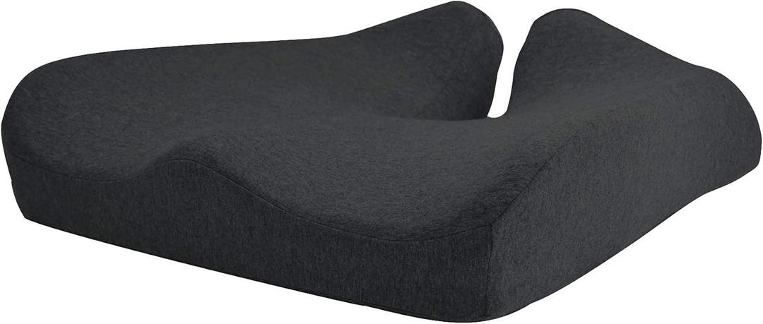  Pressure Relief Seat Cushion for Long Sitting Hours on Office & Home Chair - Extra-Dense Memory Foam for Soft Support
 16 x 16 ( Dark Grey )