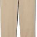 French Toast Boys Pull-On Relaxed Fit School Uniform Pant (Standard & Husky) (Khaki)
