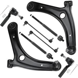 8PCS Front Lower Control Arms for Jeep Patriot Compass 2007-2017, Dodge Caliber 2009-2012, w/Ball Joint Suspension Kit K620066 K620065 K80258 EV80645 ES800408