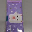 Multifunction Pencil Case with Calculator, Pencil Sharpener and Curriculum, Multiple Cute Patterns, Suitable for Elementary School Girls, Boys, Great Gifts for Kids (Purple)