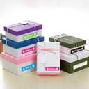 BOYEEZON 5-Pack Replacement for Brother P Touch TZ Tape 12mm 0.47 Laminated Label Maker Colored Tape (White on Berry Pink,Lime Green,Black,Blue,Matt Light Grey) for PT-H110 PT-D600 PT-D200, 26.2'(8m)