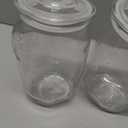 2 Pcs 1 Gallon Candy Jar Plastic Jars with Lids Decorative Cookie Jar Candy Buffet Containers Clear Airtight Food Storage Canister Home Decor Centerpiece Candy Cookies Storage 128oz