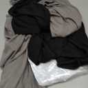 EXARUS 3 Pack Girl's Loose Straight Leg Baggy Cute Sweatpants with Drawstring Elastic Waist Wide Leg Casual Back to School for Teen 12Y Black/ Grey/ White