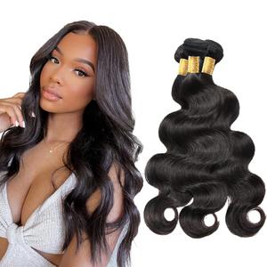 Body Wave Bundles Human Hair Body Wave Bundles Natural Black Human Hair Bundle NiegMeag Natural Black Color 1B Bundle 150g 18 20 22 Inch