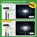 KVM Solar Lights Outdoor Waterproof, 6 Pack Bright Solar Pathway Lights, Multicolor & Warm White LED,Outdoor Solar Lights for Pathway Garden Yard Walkway Lawn Patio Landscape Decor (6)