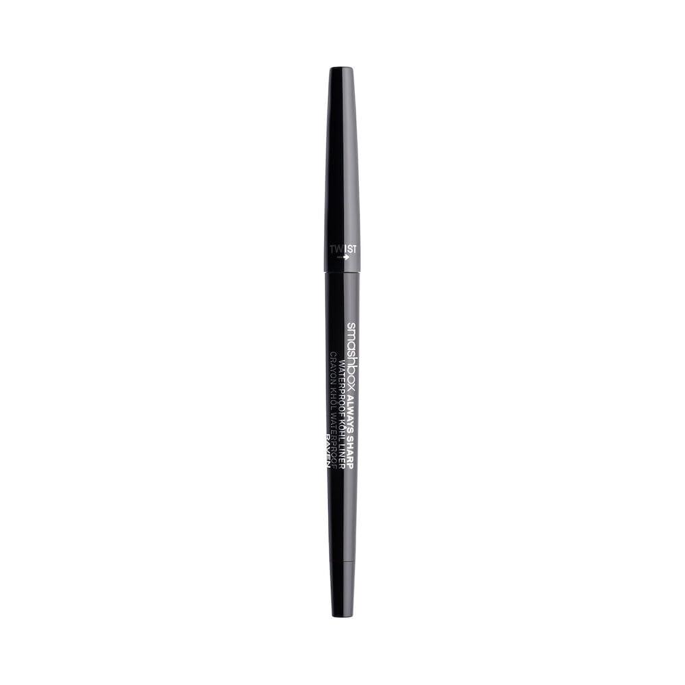 Smashbox Always Sharp Longwear Kohl Eyeliner Pencil | Self-Sharpening Cap When You Twist | Long Lasting, Waterproof Eyeliner, 0.01 Ounce (05 - Raven (Black))