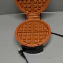 Gourmia Belgian Waffle Maker  Compact Design with Upright Storage, Adjustable Browning, and Easy-Clean Nonstick Ceramic Plates, Stainless Steel