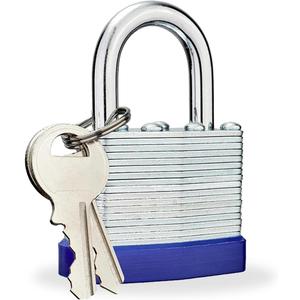 2 pack 
Lock Outdoor Padlocks, Laminated keyed Padlock, 1-9/16 in Wide Body, Padlock Set with Keys 
