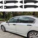 Glossy Black Exterior Door Handle Cover Trim for Honda Accord Sedan Accessories 2013-2017 Ridgeline 2017-2022 Pilot 2016-2022 with Smart Keyhole