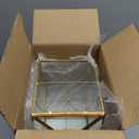 Okllen Glass Card Box with Slot, Large Gold Clear Card Box for Wedding Receptions, Decorative Storage Box with Lock for Baby Shower, Birthday Party, Bridal Shower