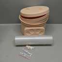 Large Pet Toys Storage Box, Transparent PET Toy Storage Container, Cat Toy Bin, Dog Toy Organizer, Cylinder Plush Toy Display Bucket with PP Lid for Home Organization (Pink)