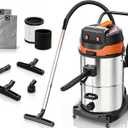 18.5 Gal Industrial Wet Dry Shop Vacuum, 2400W 2-Motors Heavy Duty