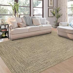 ROYHOME 9x12 Area Rug Large Machine Washable Rug for Living Room