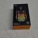 Techsea Honeycomb Wired Gaming Mouse with RGB On/Off Switch, 7200 Adjustable DPI, Ergonomic Lightweight Design & High Precision Sensor for PC/Mac Gamers (Black)