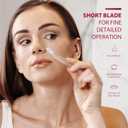 SINAHET Dermaplaning Tool (12 Count), Professional Face Razors for Women, Facial and Eyebrow Hair Removal, Gentle Skin Exfoliation Blade