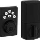 Kwikset Powerbolt 240 5-Button Keypad Matte Black Contemporary Electronic Deadbolt Door Lock, Featuring Convenient Keyless Entry, Customizable User Codes and Auto-Locking